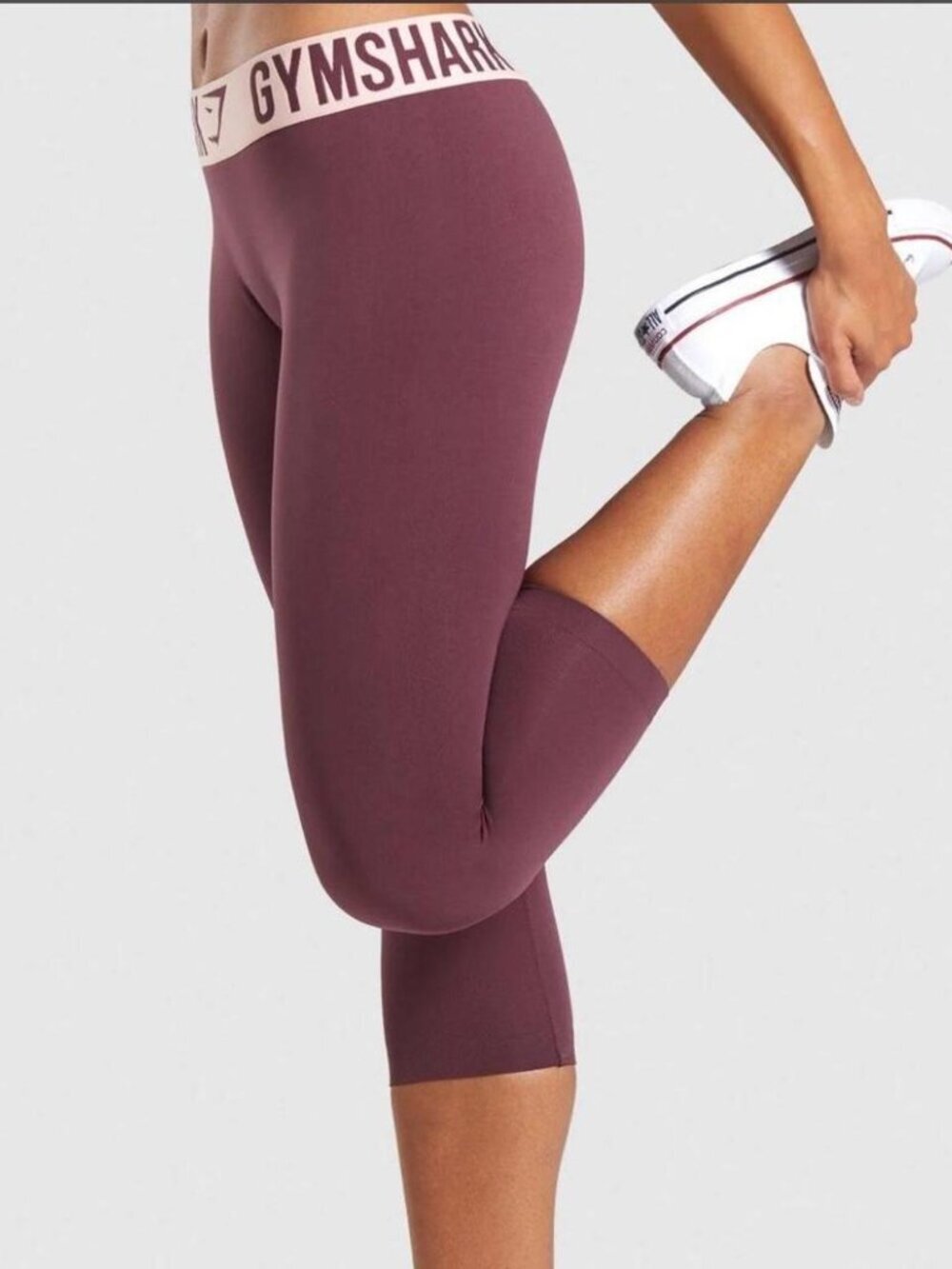 Burgundy Gymshark leggings capris brand new with tags size xsmall
